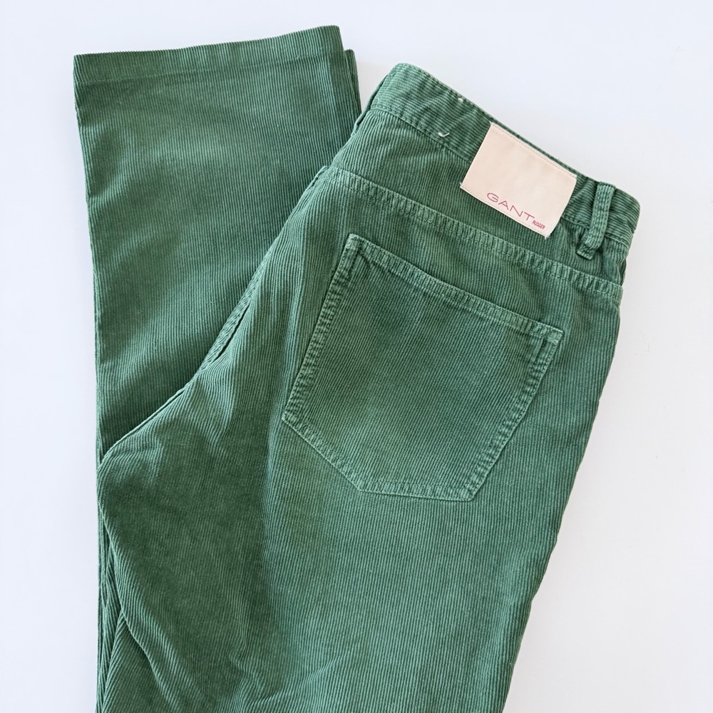Gant Green Corduroy Men's Pants Size 33/34